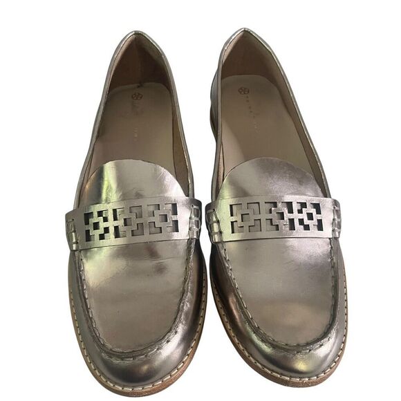 Trina Turk Reserve 2 Women's Size 10 M Genuine Leather Loafers Copper Specchio - Picture 1 of 11